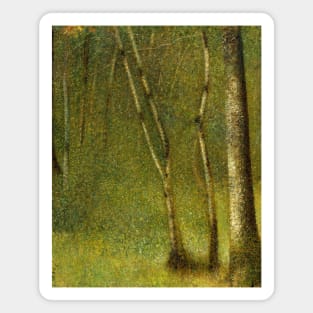 The Forest at Pontaubert by Georges-Pierre Seurat Magnet